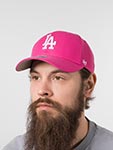 Бейсболка 47 BRAND арт. B-MVP12WBV-MAG Los Angeles Dodgers MLB (розовый)